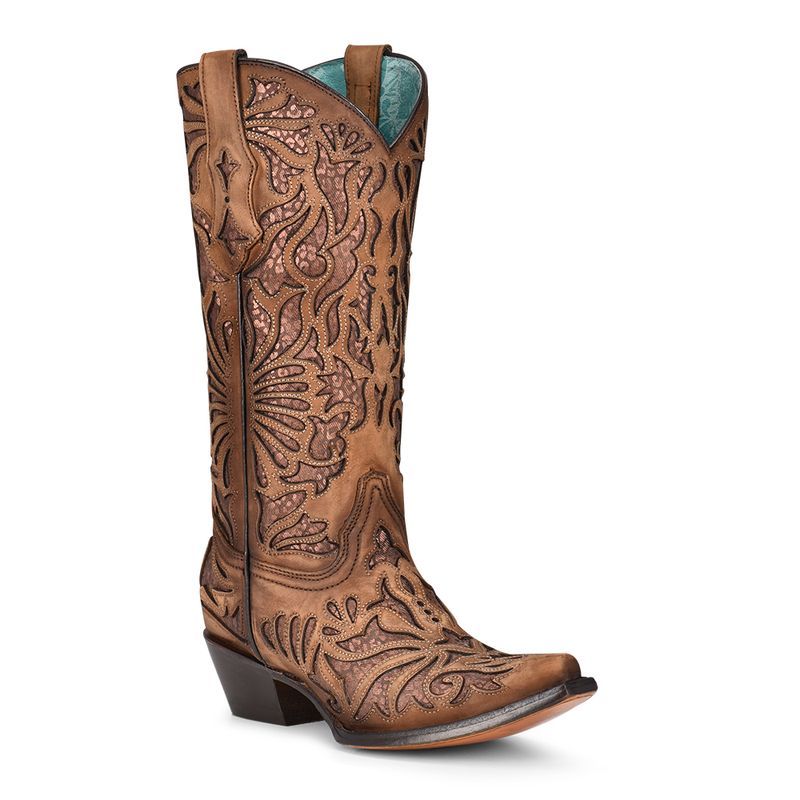 Women's Shedron Inlay In Brown By Corral C3813