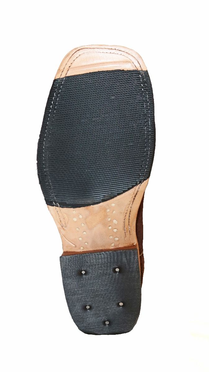 Carpincho and Copper Turquoise Tooled Shaft Square Toe Boots