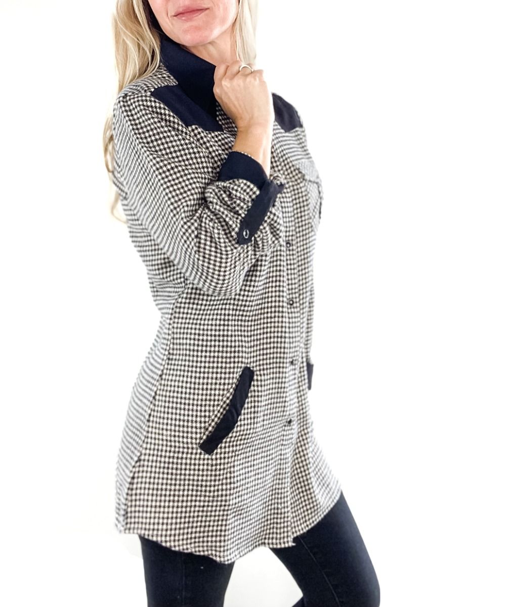 Brushed Houndstooth Tall Grass Shirt