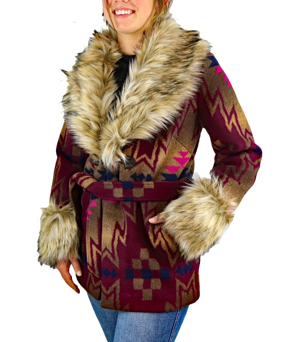 Tasha Polizzi Plains Jacket In Mulberry 341502