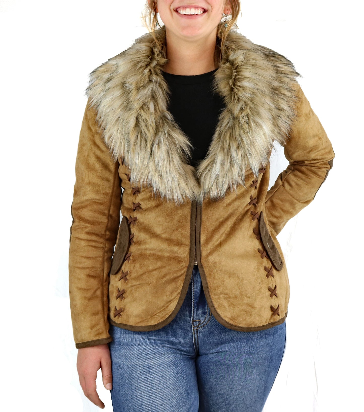 Tasha Polizzi Hacking Jacket In Saddle 341509