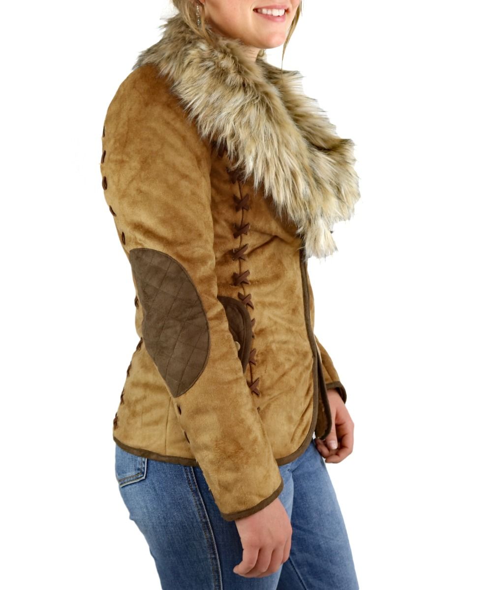 Tasha Polizzi Hacking Jacket In Saddle 341509