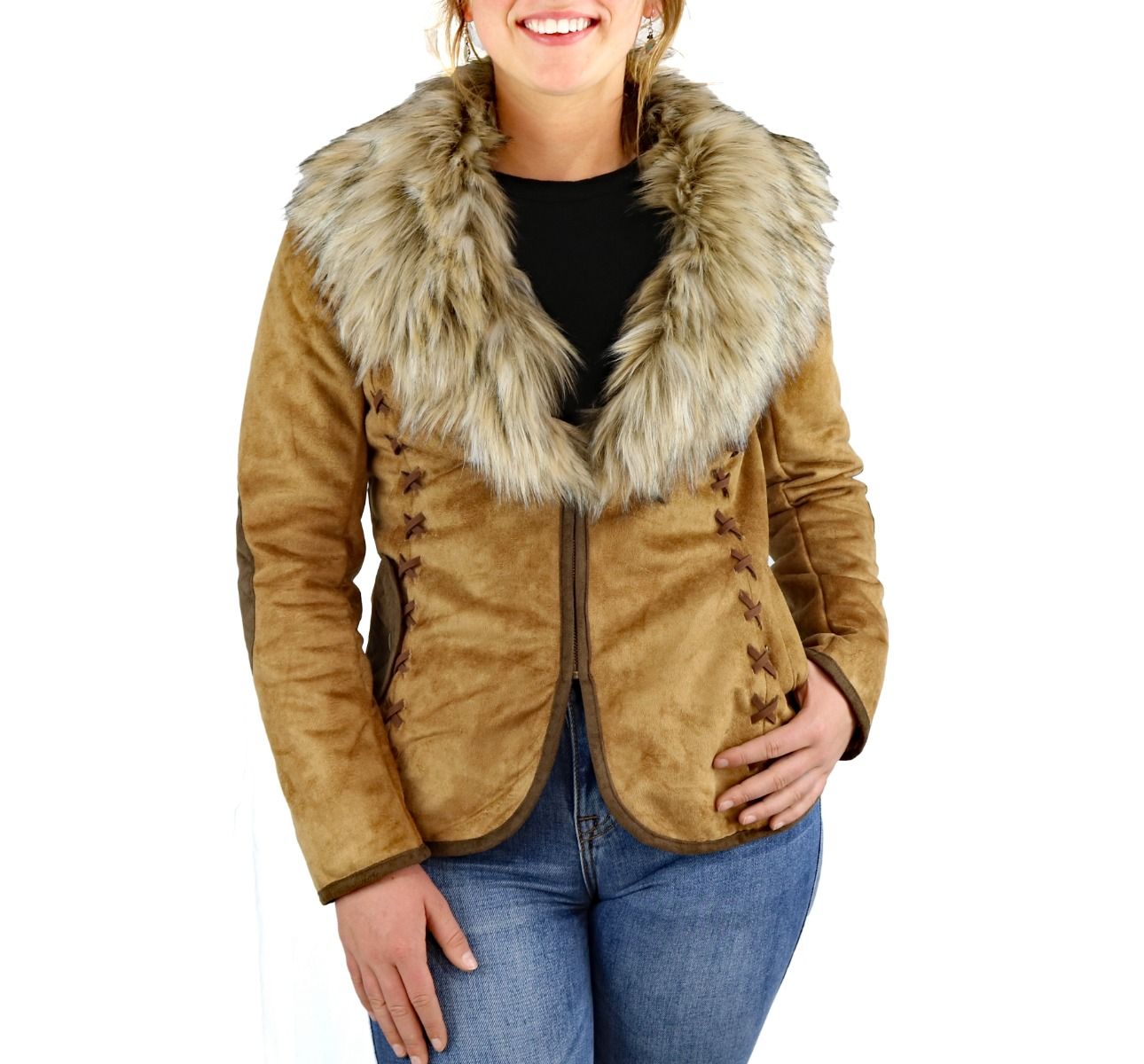 Tasha Polizzi Hacking Jacket In Saddle 341509