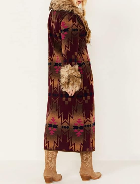 Tasha Polizzi Adirondack Blanket Coat in Mulberry