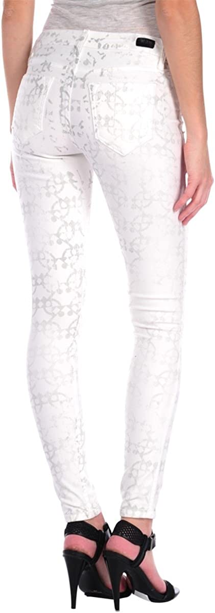 Bleulab Womens 8-Pocket Legging in White Tribal Reversible