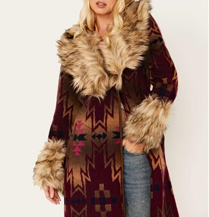 Tasha Polizzi Adirondack Blanket Coat in Mulberry