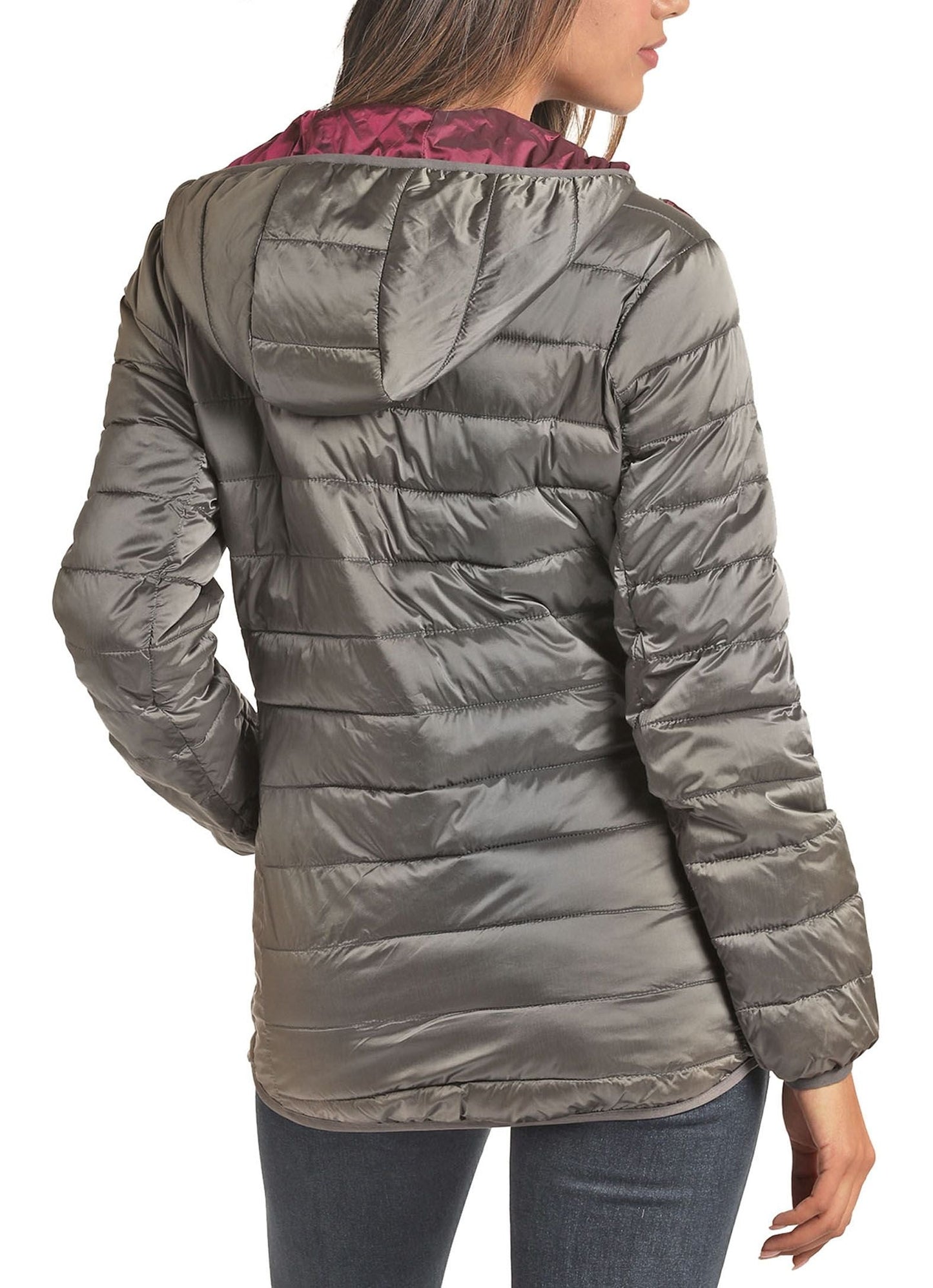 Powder River Outfitters Ladies Metallic Puffer Jacket