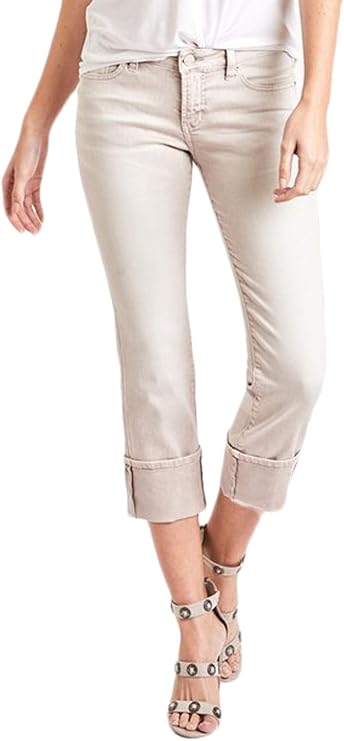 Dear John Playback Cuffed Denim in Clay