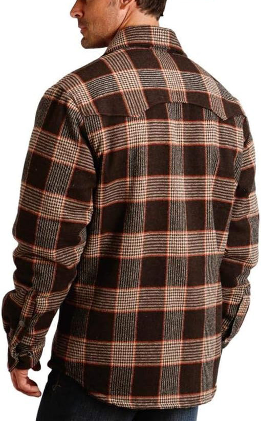 Quilted Wool Shirt Jacket by Stetson
