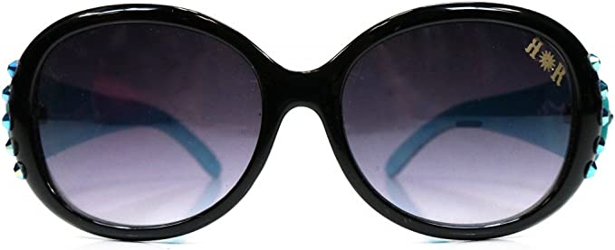 Reata Ranch Sunglasses RRS8 Turquoise Zebra with Stone Cross