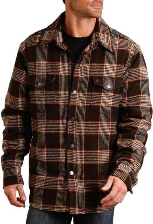 Quilted Wool Shirt Jacket by Stetson