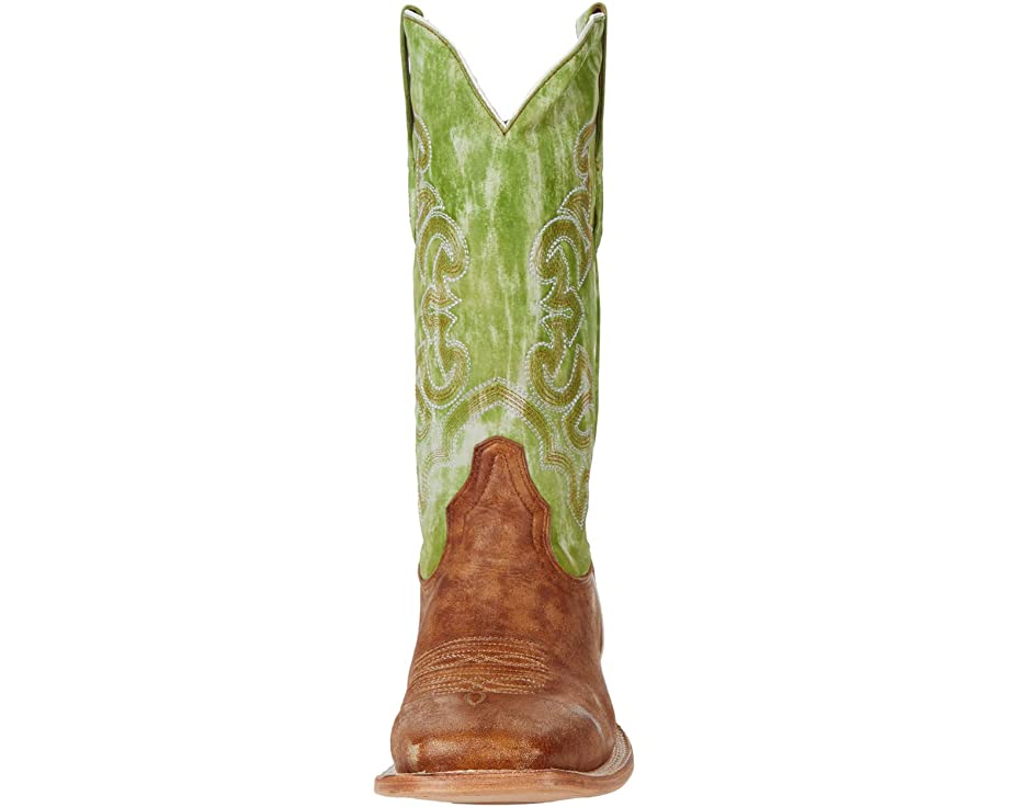Corral Boots A4227 Sand and Green Square Toe Men's Boots