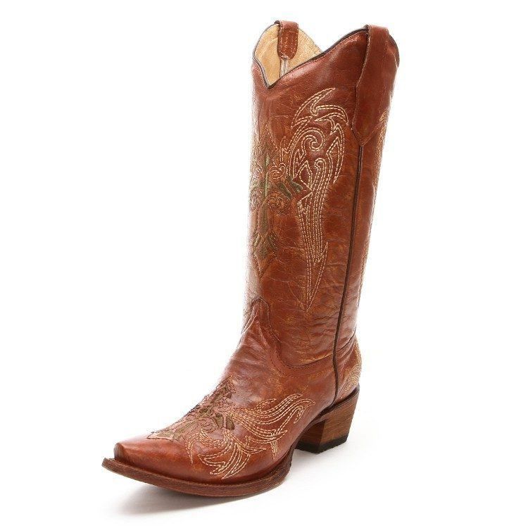 Circle G Wing and Cross Cowgirl Boot by Circle G Boots