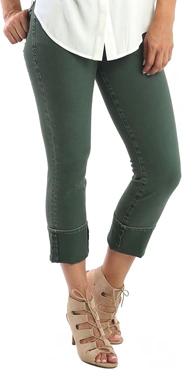 Dear John Playback Cuffed Denim in Olive