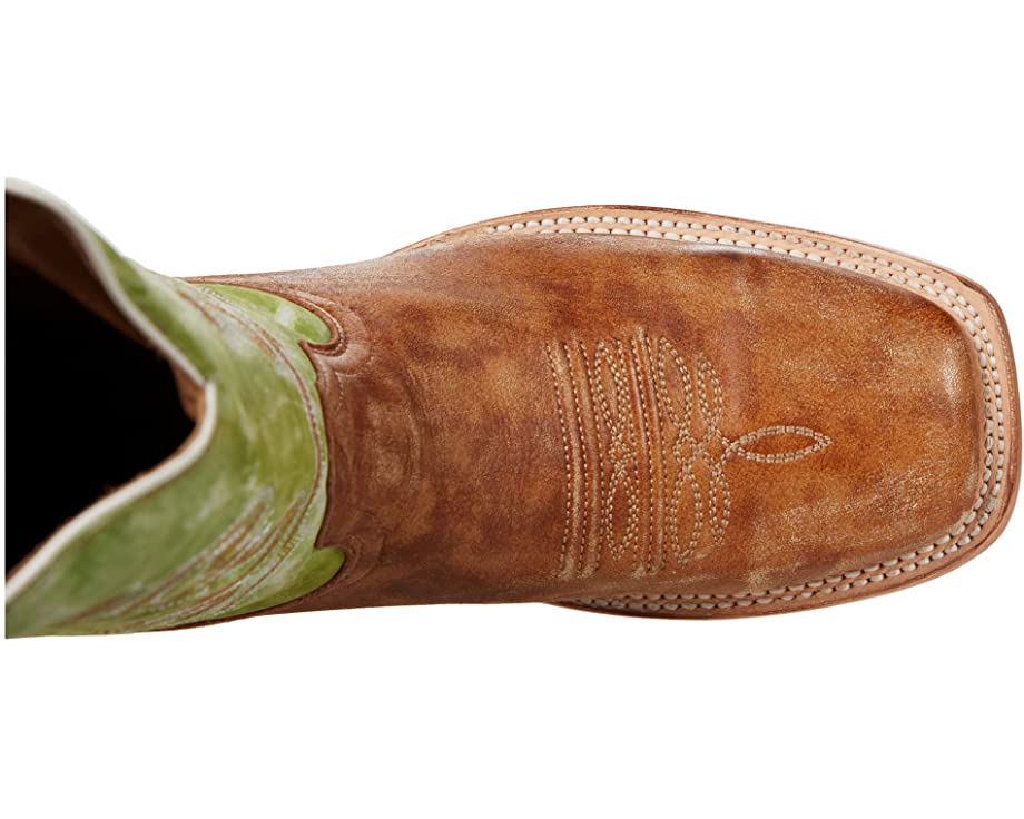 Corral Boots A4227 Sand and Green Square Toe Men's Boots