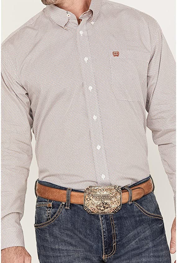 Cinch Men's Geo Print Button Down Long Sleeve Western Shirt