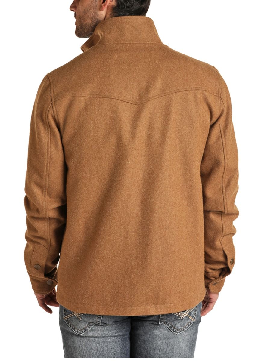 Men's Long Sleeve Wool Coat Jacket 92-1012