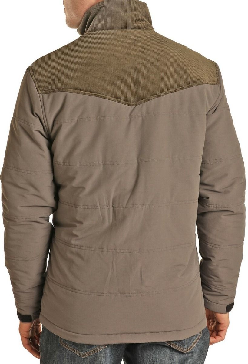 Men's Vintage '46 Corduroy Quilted Performance Jacket In Charcoal 92-1107