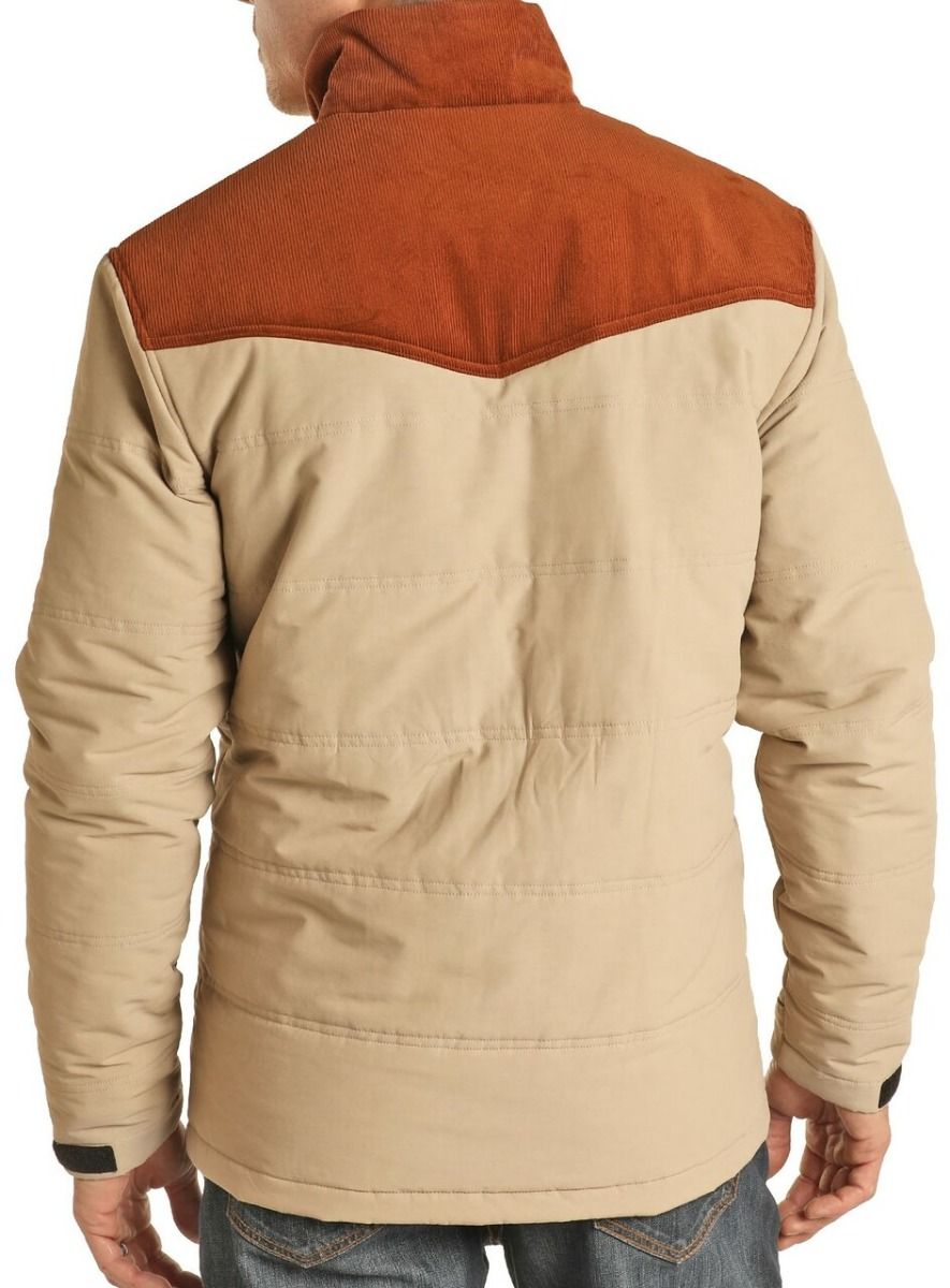 Men's Vintage '46 Corduroy Quilted Performance Jacket In Tan 92-1108
