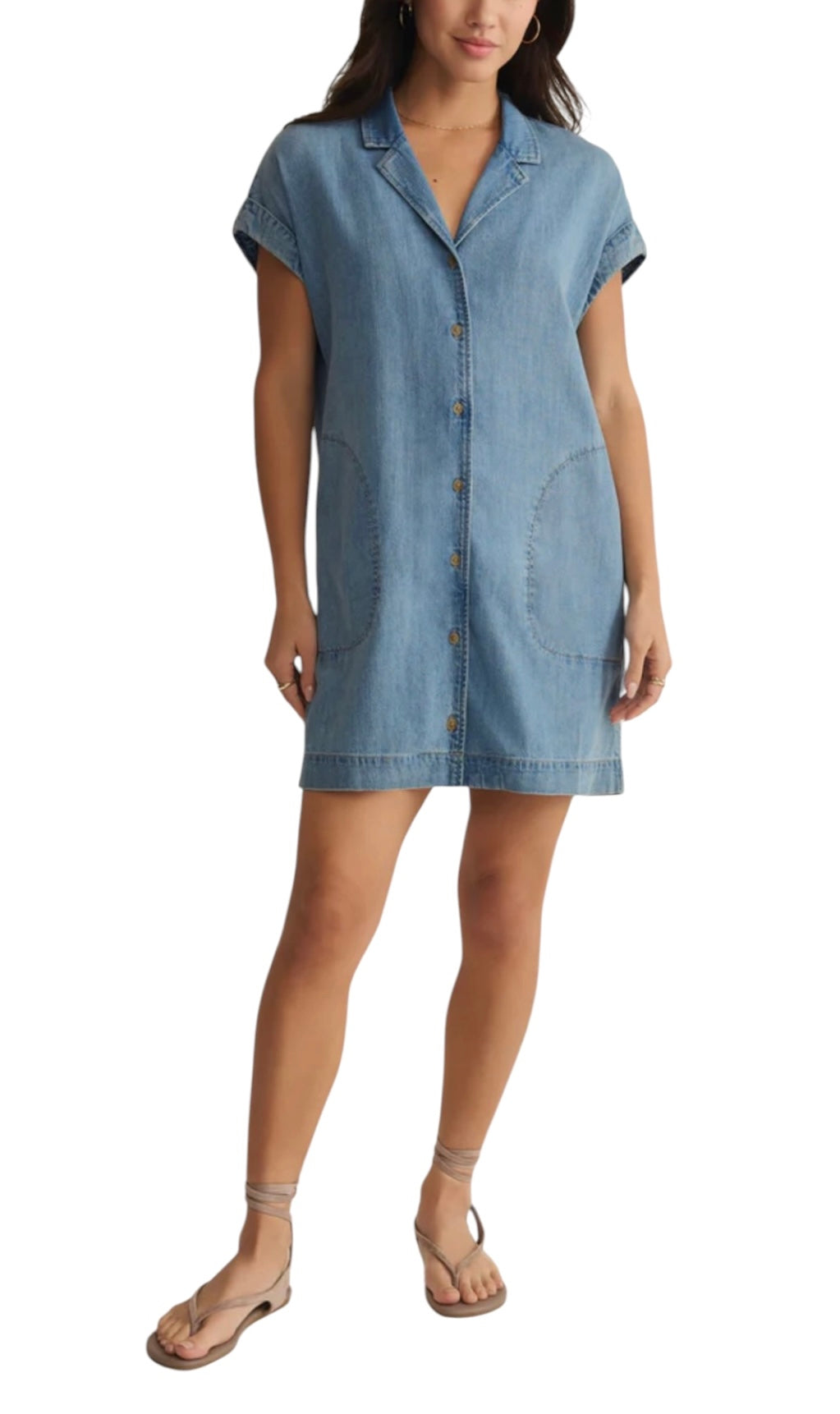 Napa Lightweight Denim Mini Dress