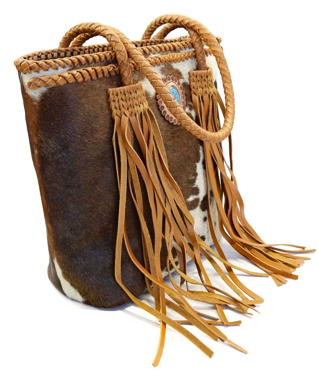 American Darling Hide and Hair Bag with Fringe