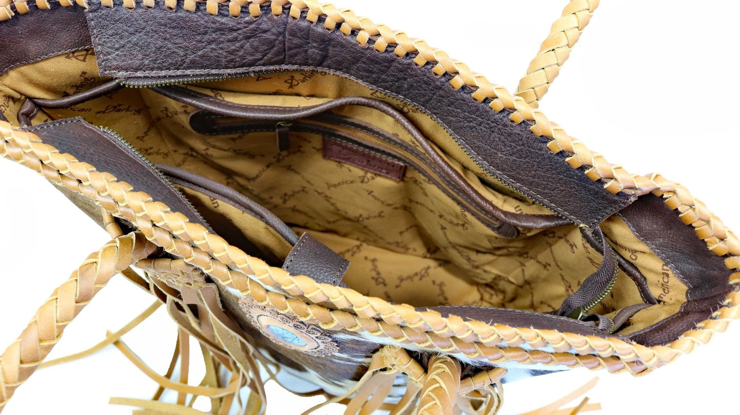 American Darling Hide and Hair Bag with Fringe