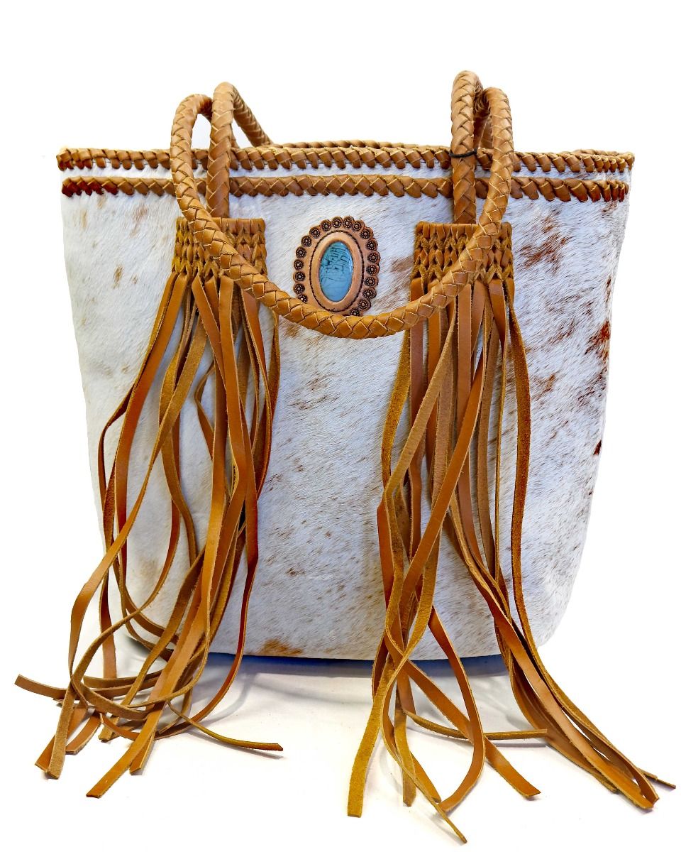 American Darling Hide and Hair Bag with Fringe