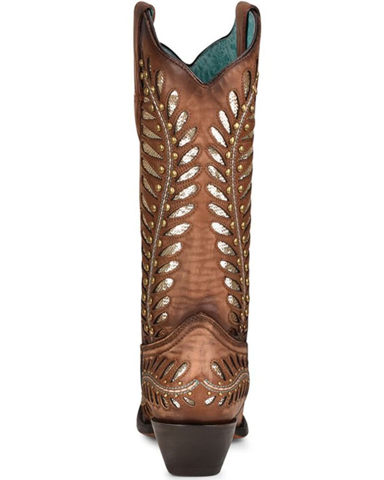 Corral Women's Tan Inlay Western Boots C3782
