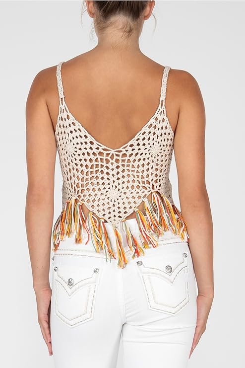 Miss Me Crochet Cropped Top