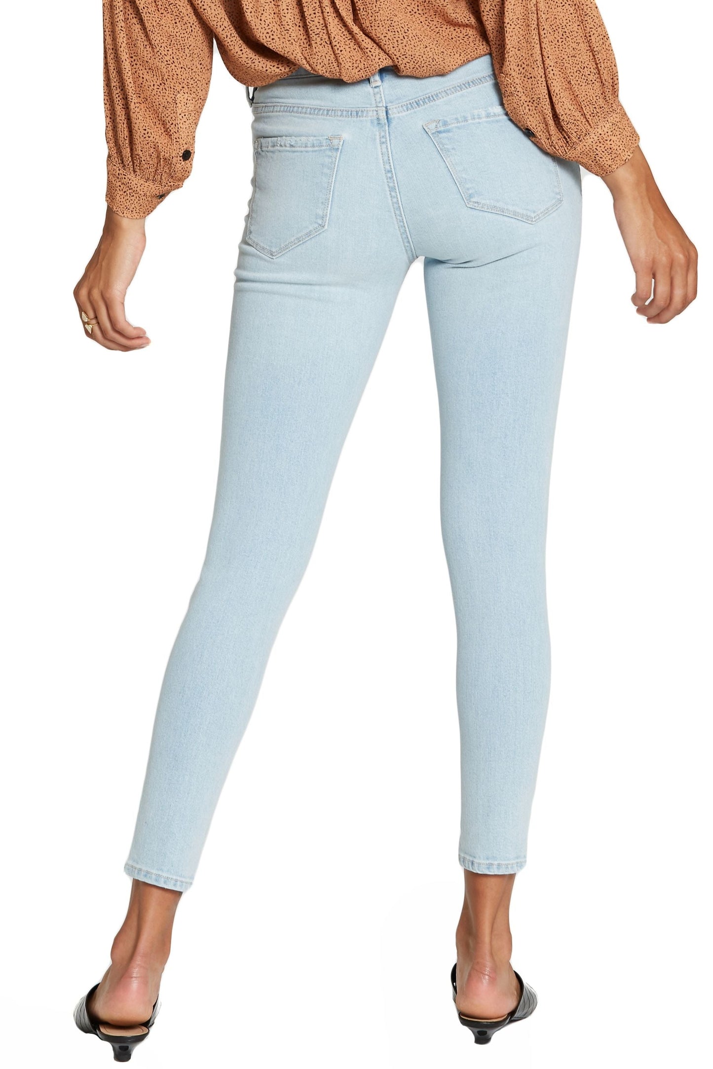 Dear John Gisele High Rise Frayed Hem Ankle Denim in Saybrook