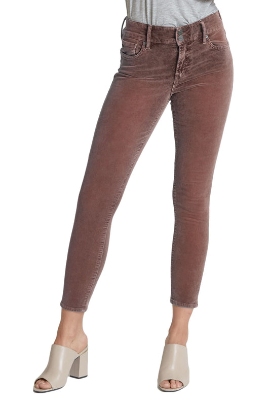 Dear John Gisele High Rise Corduroy Skinny in Tea Rose