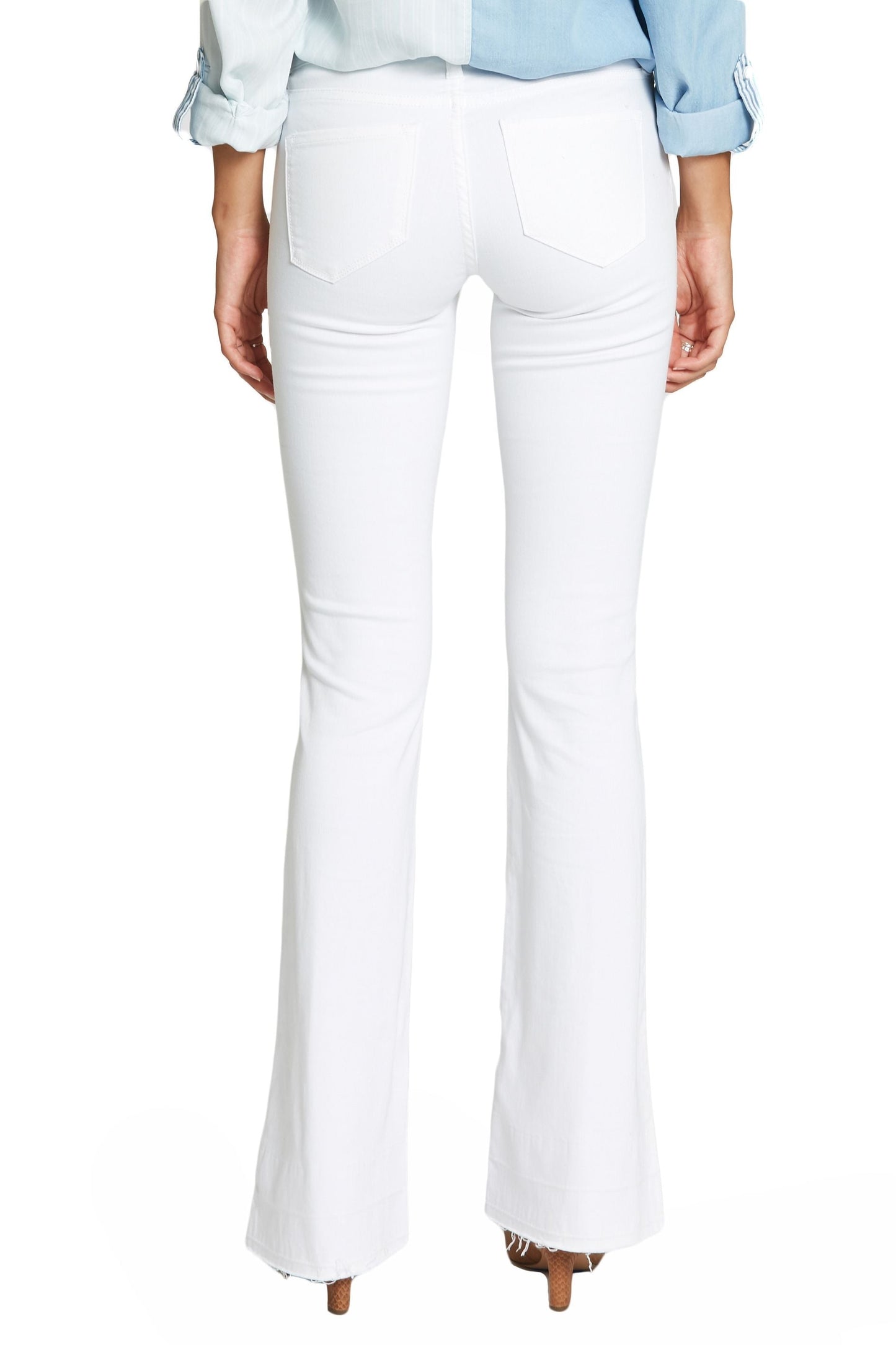 Dear John Denim Rosie Flare in Optic White