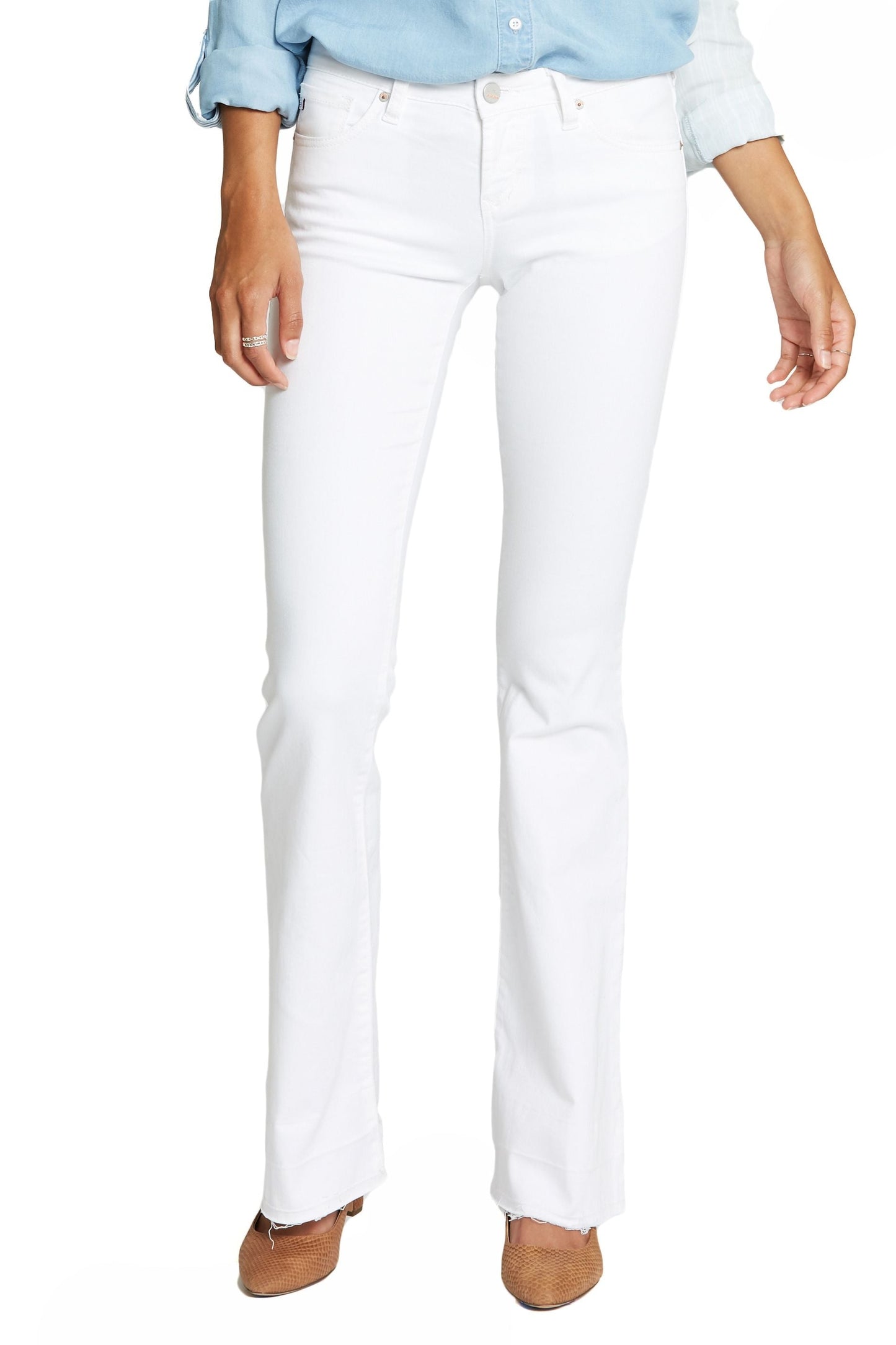 Dear John Denim Rosie Flare in Optic White