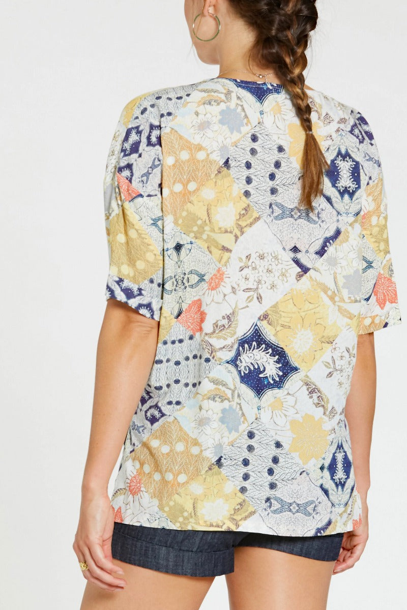 Betty Patchwork Boho Top By Dear John