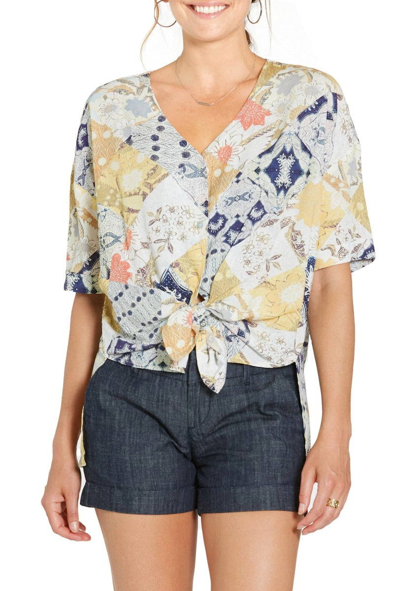 Betty Patchwork Boho Top By Dear John