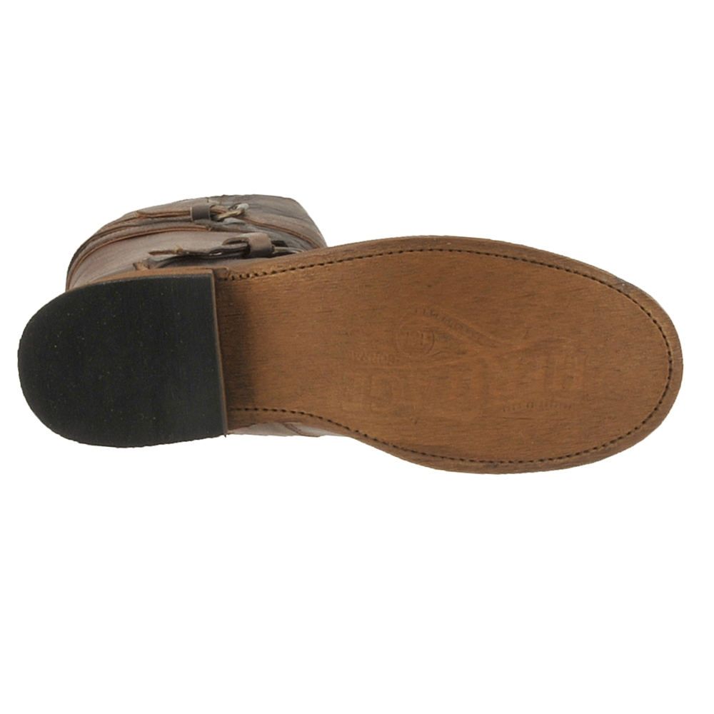 Heritage by Corral Straps Brown Rounded Toe Boot