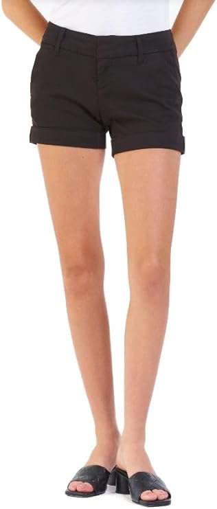 Hampton Mid Rise Shorts in Black by Dear John