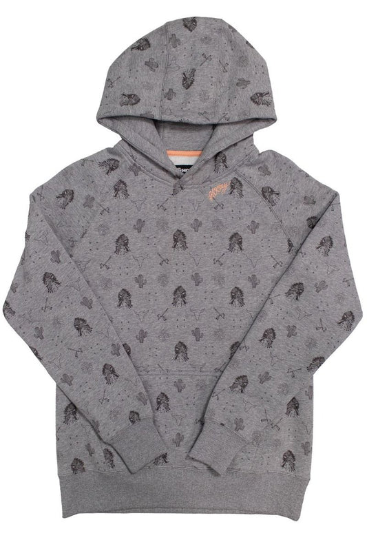 Ladies Plains Hoody In Gray HH1198GY
