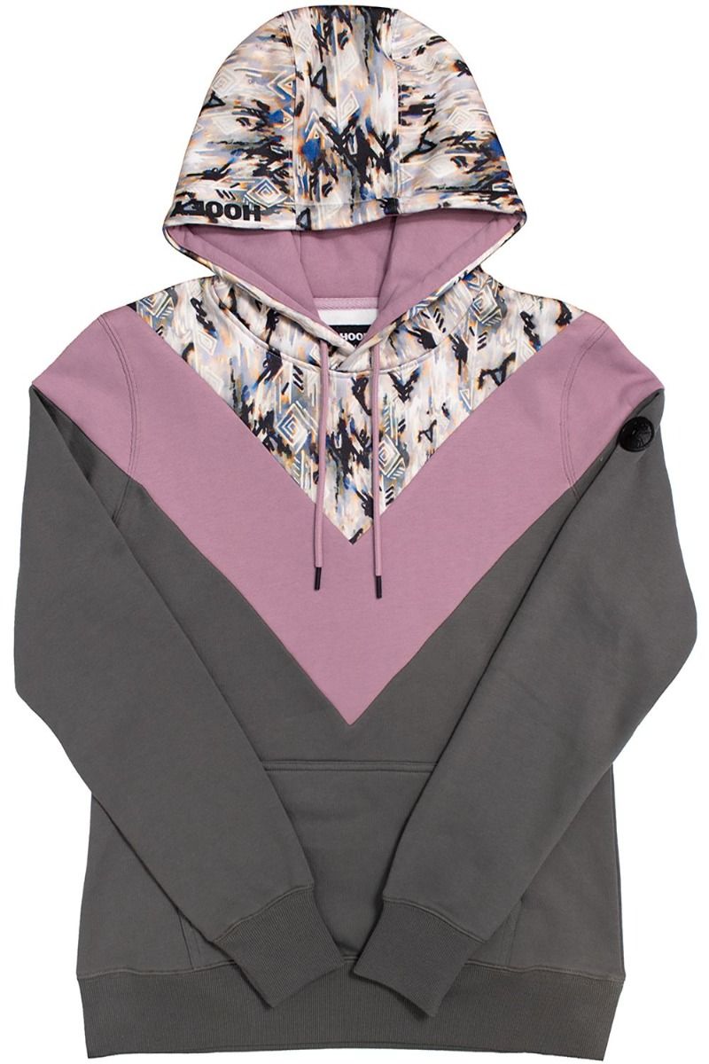 Ladies Berkley Hoody Aztec Purple, Gray Chevron Pattern HH1200AZCH