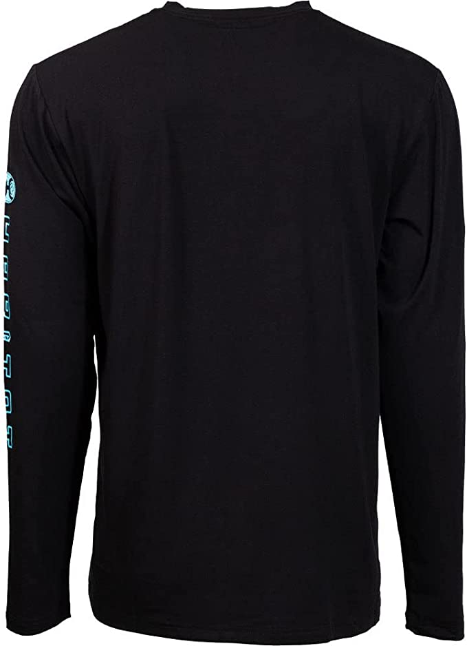 Dusk Habitat Long Sleeve Bamboo Shirt In Black HT1620BK