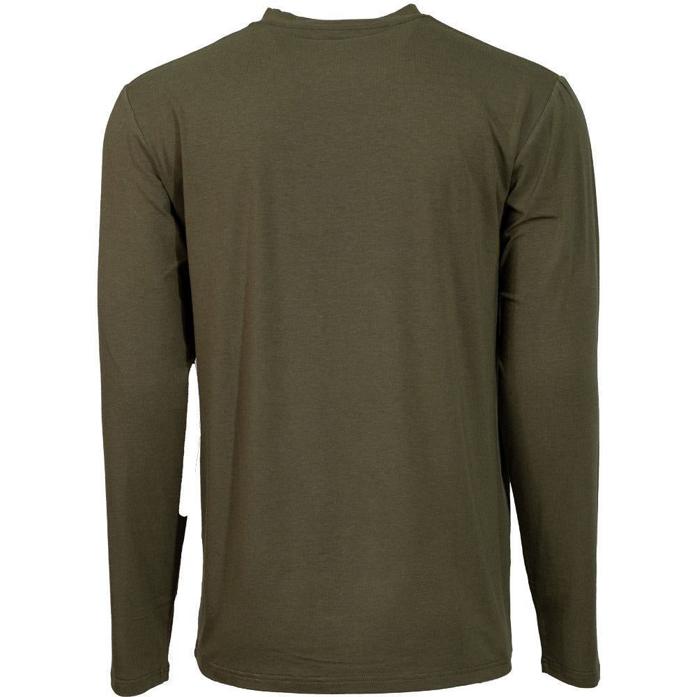 Dusk Habitat Bamboo Long Sleeve in Olive by Hooey HT1620OLV