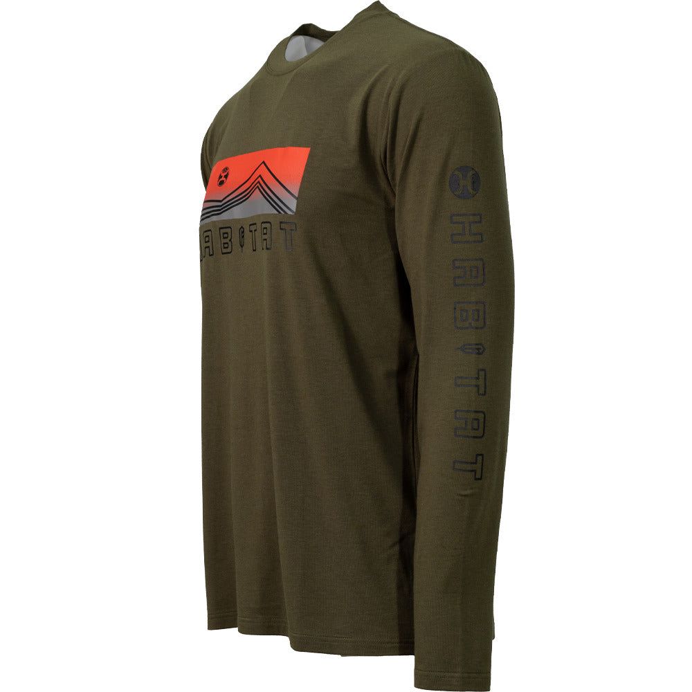 Dusk Habitat Bamboo Long Sleeve in Olive by Hooey HT1620OLV
