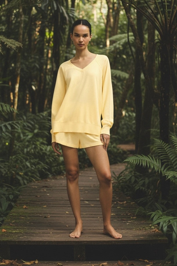 Weekender V-Neck in Sunnyside Yellow