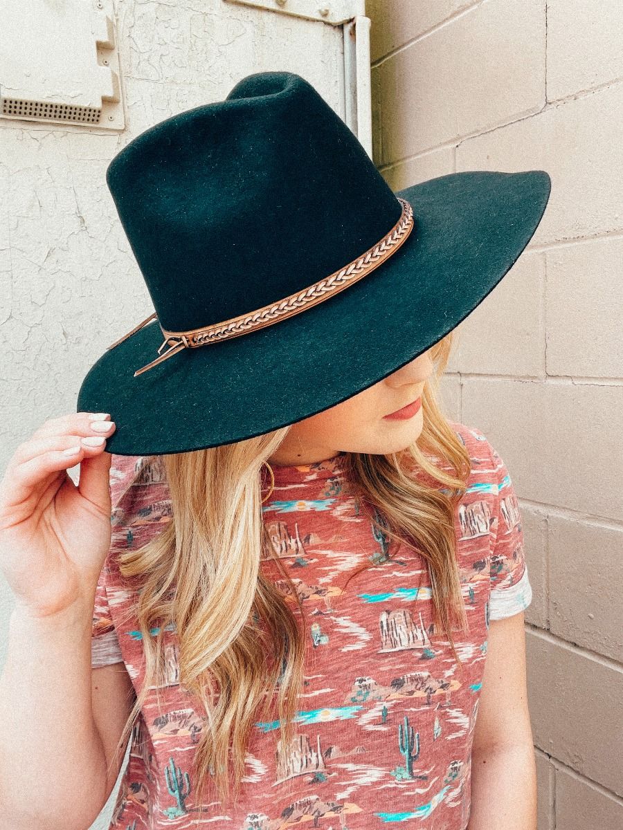 Australian Black Felt Hat by Austin Traders
