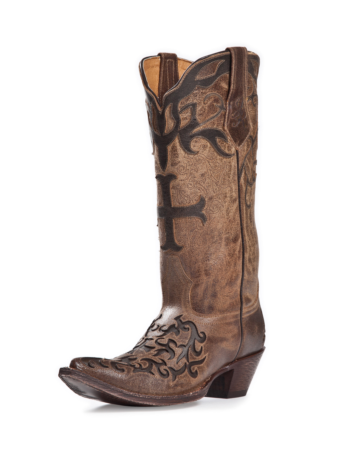 Johnny Ringo Sagrada Collection JRS405-10X Cowhide Cross Inlay