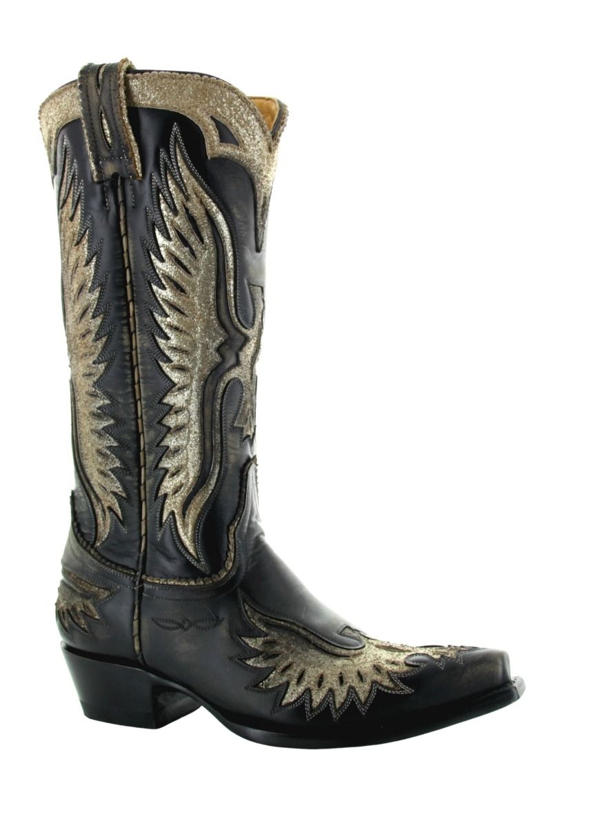 Old Gringo Eagle and Wings in Black L105-166