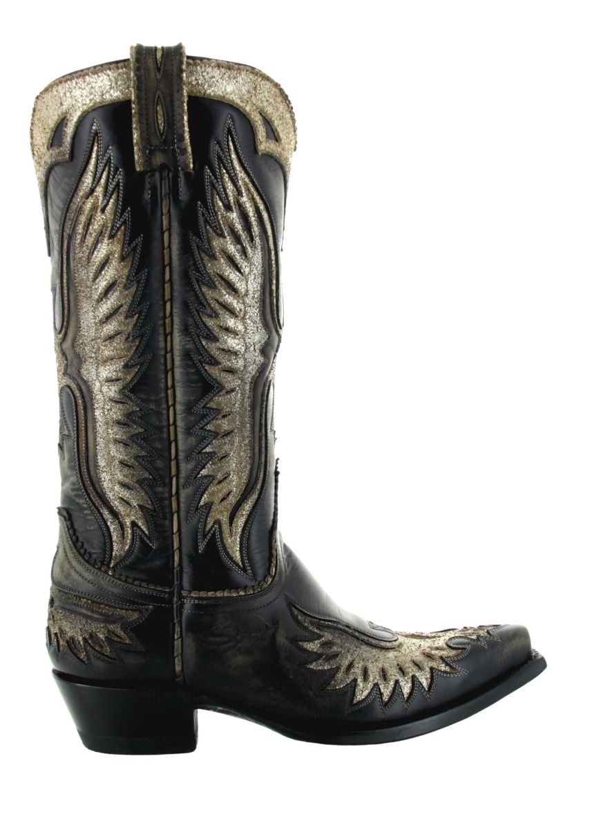 Old Gringo Eagle and Wings in Black L105-166