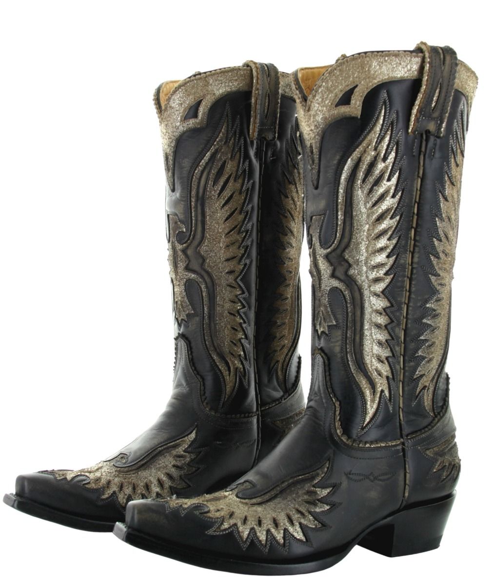 Old Gringo Eagle and Wings in Black L105-166