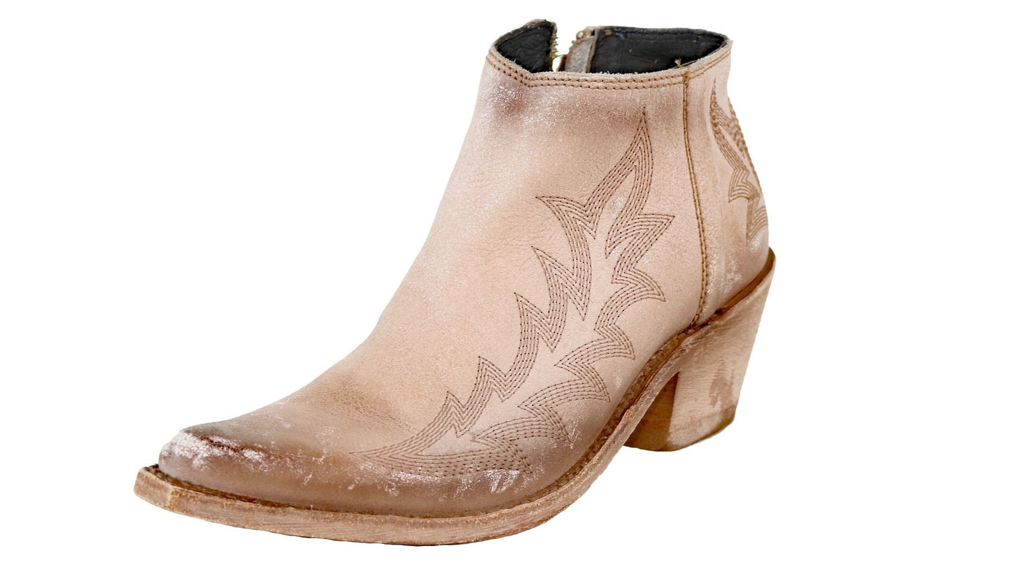 Reba Leather Western Ankle Boot By Liberty Black7129116