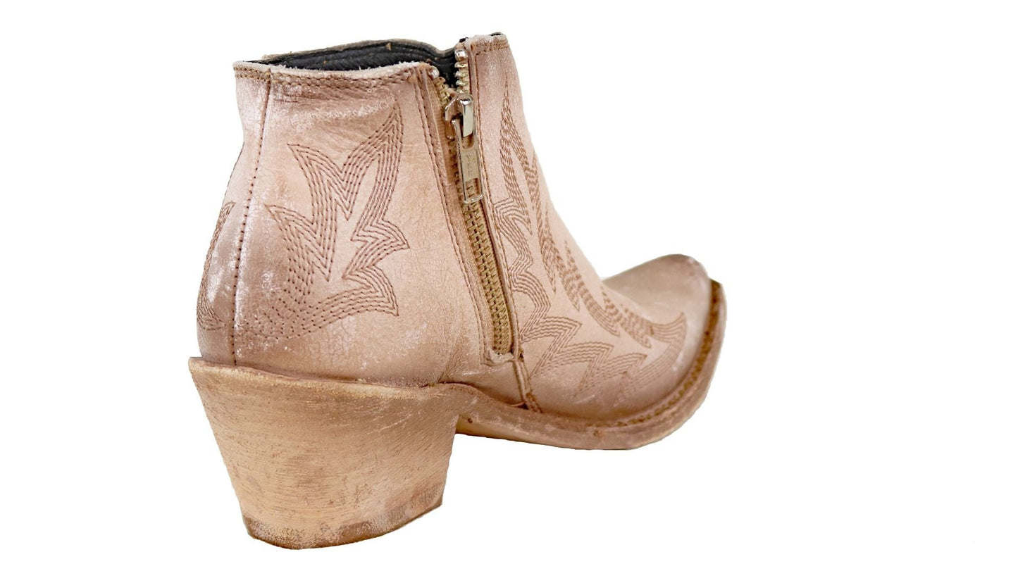 Reba Leather Western Ankle Boot By Liberty Black7129116